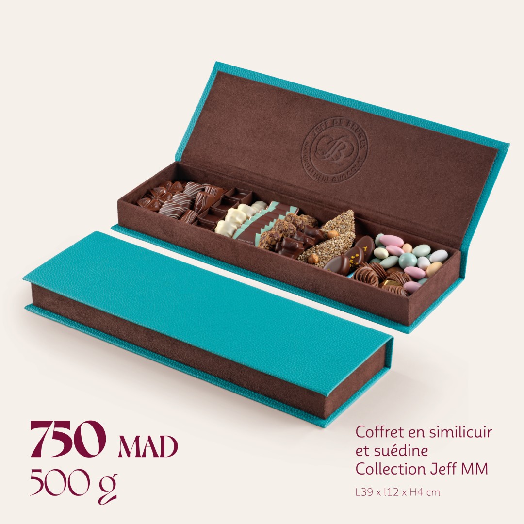 Coffret en similicuir et suédine Collection Jeff